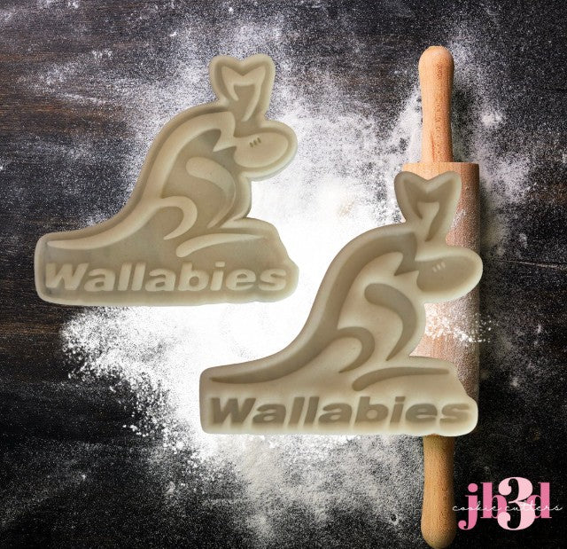 Wallabies Rugby - Embosser/Debosser Cutter and Stamp