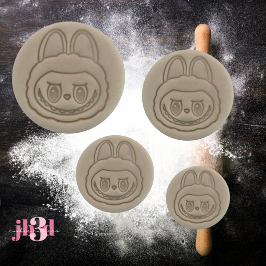 Labubu Round multiple sizes Embosser Stamps