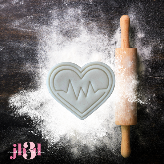 Heart Cardio - Cutter & Embosser & Debosser Stamp