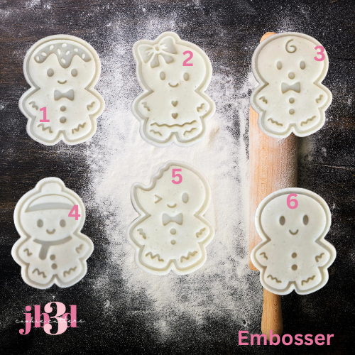 Gingerbread Embsossers & Debosser Stamps and Cutters 60mm