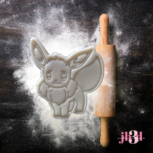Eevie Pokemon - Cutter & Embosser Stamp