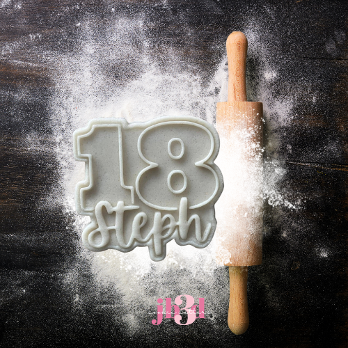 Custom 18th Steph - Cutter & Debosser Stamp