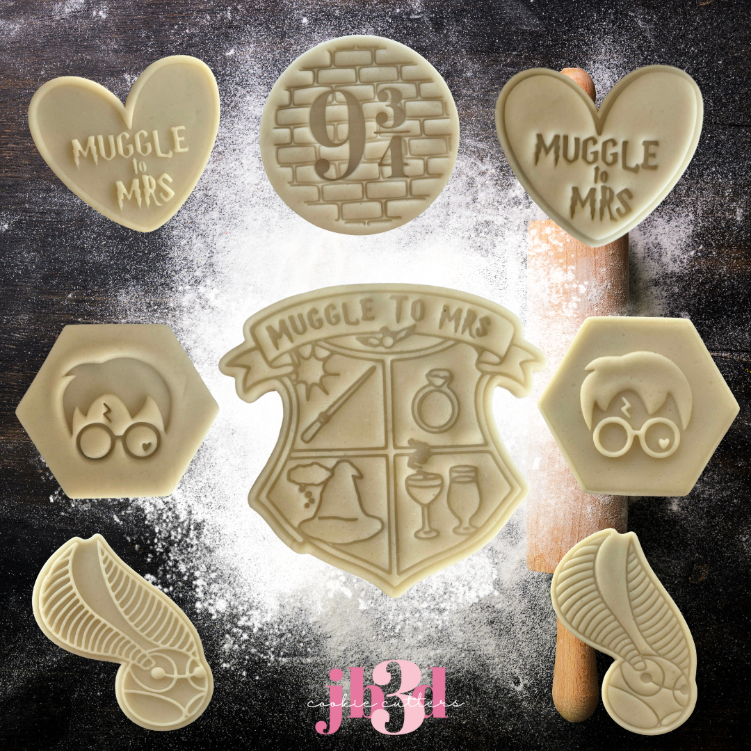 MUGGLE TO MRS - Harry Potter Cutters Debosser/Embossers Stamps