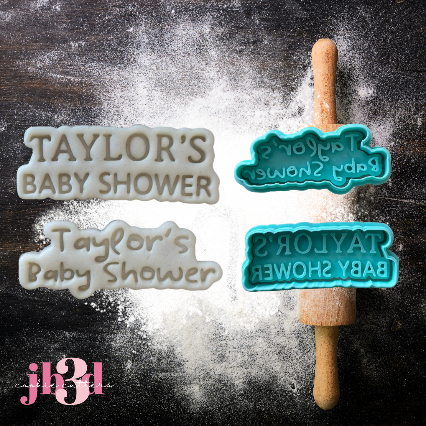 Custom Names Strawberry Shortcake Baby Shower - Cutters & Embosser Stamps