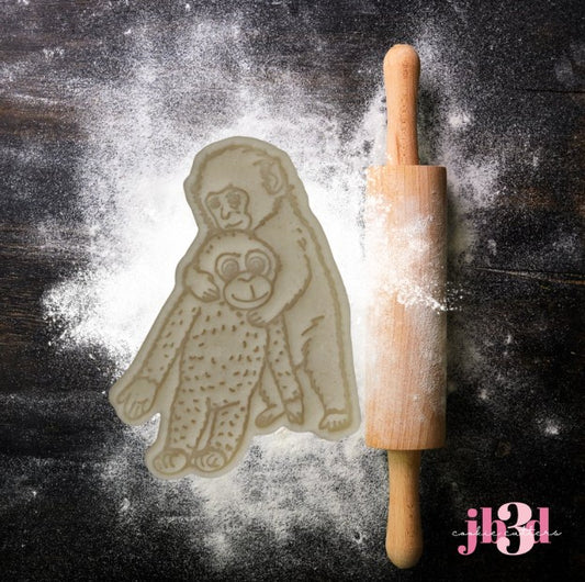 Punchy - The Monkey - Cutter & Embossser Stamp