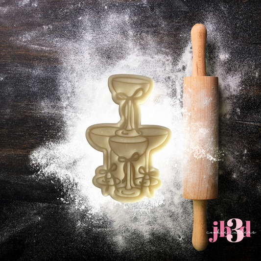 Pop the Champagne Set - Cutters & Embosser Stamps