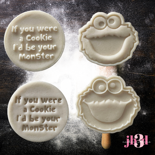 If you were a Cookie, I'd be your Monster - Cutters & Stamps