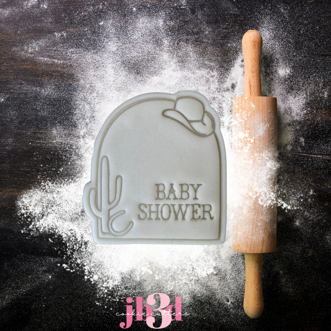 Baby Shower Arch (Hat/Cactus) Cutter & Embosser Stamp