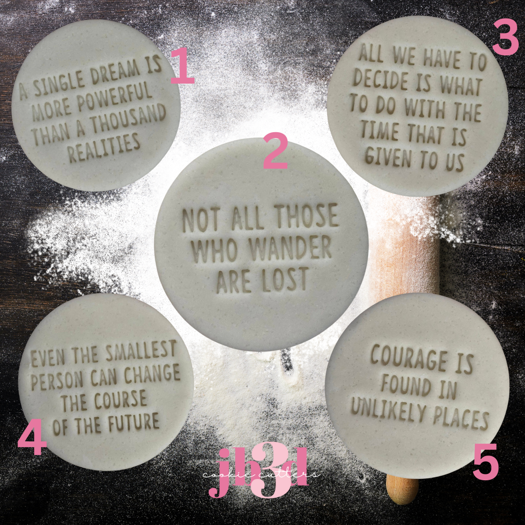 Quotes - 70mm round Stamps