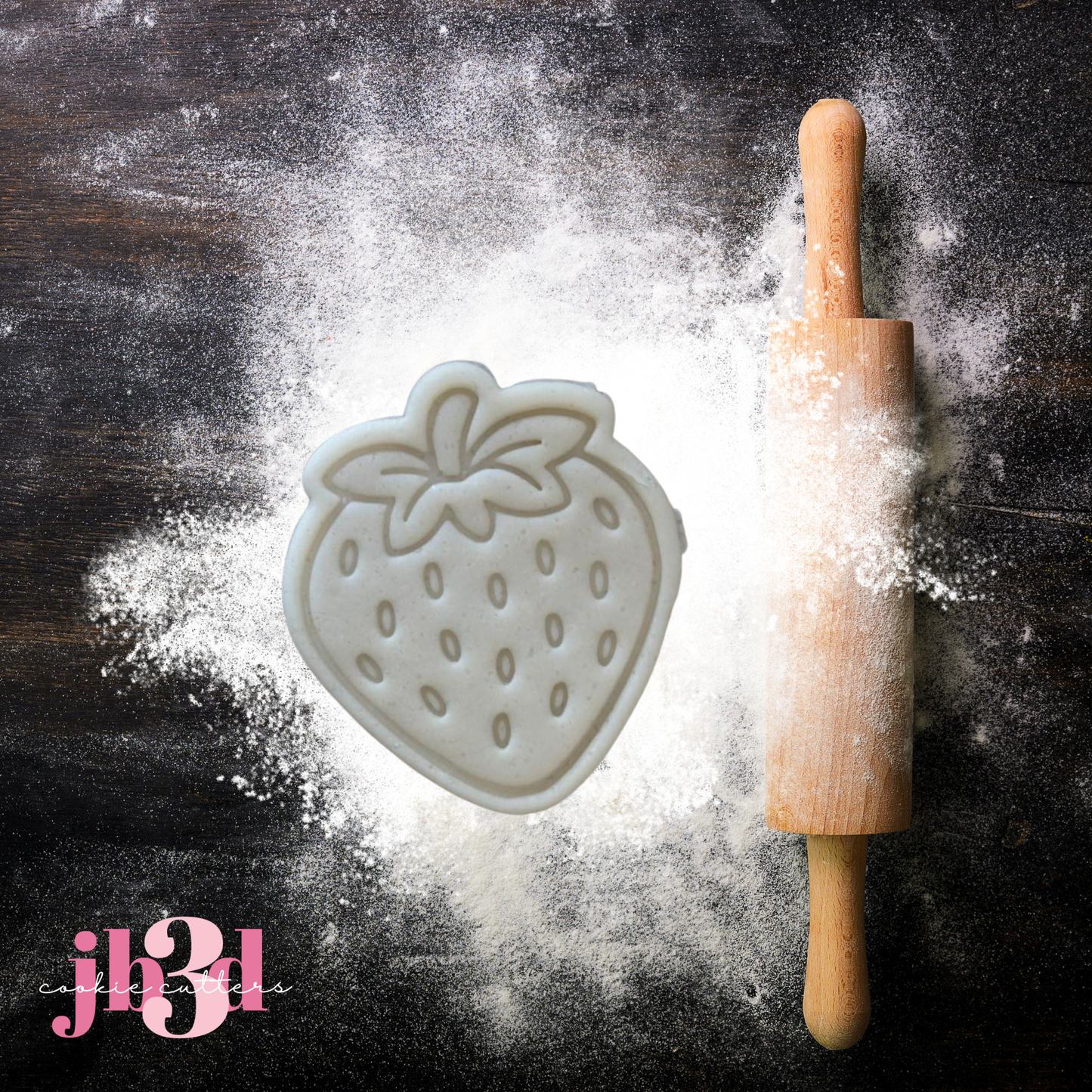 Custom Names Strawberry Shortcake Baby Shower - Cutters & Embosser Stamps