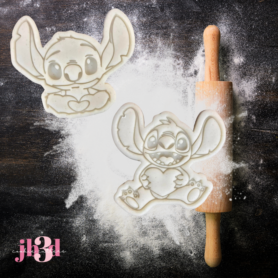 Stitch Valentine - Cutters & Embosser Stamps