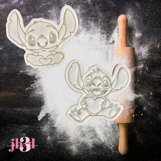 Stitch Valentine - Cutters & Embosser Stamps