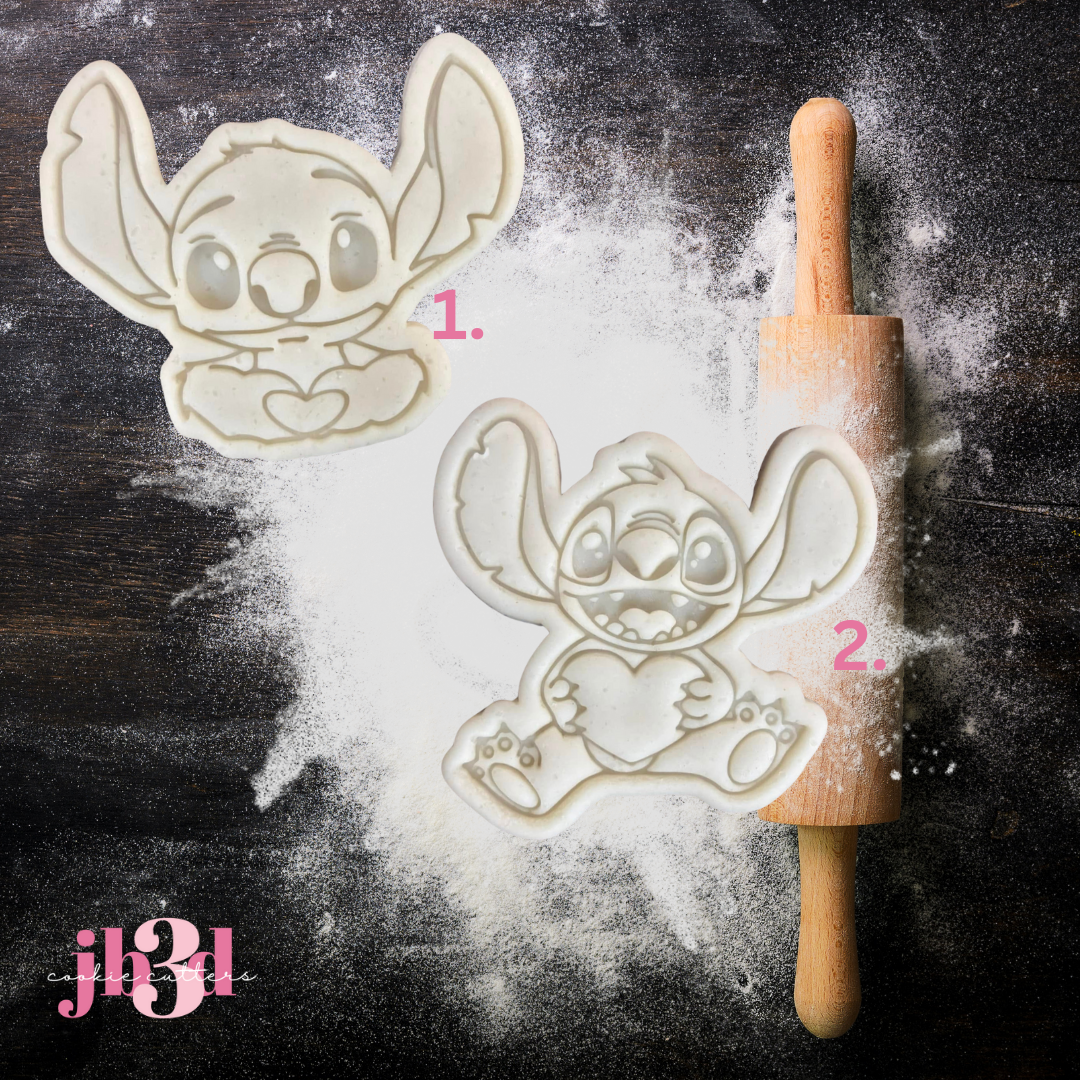 Stitch Valentine - Cutters & Embosser Stamps