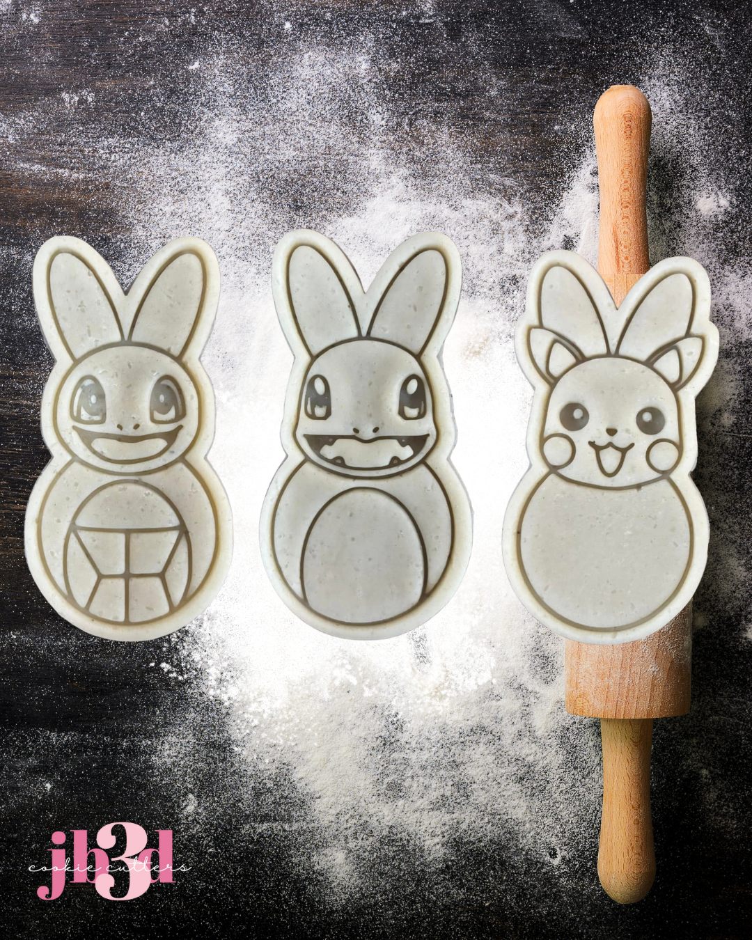 Pokemon Easter - Cutters & Embosser Stamps