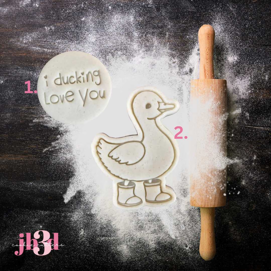 I ducking love you Set - Cutter & Embosser Stamps