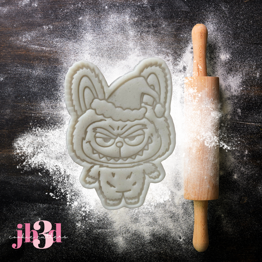 Christmas Labubu Cutter & Embosser Stamp