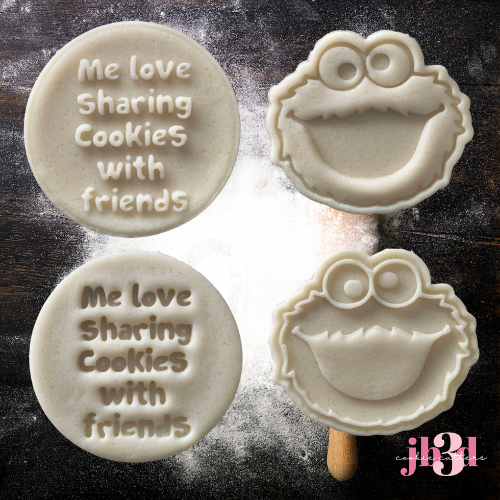 Me love sharing Cookies with friends - Cutters & Stamps