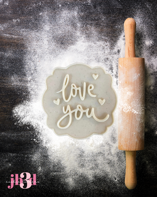 Love you - Cutter & Debosser Stamp