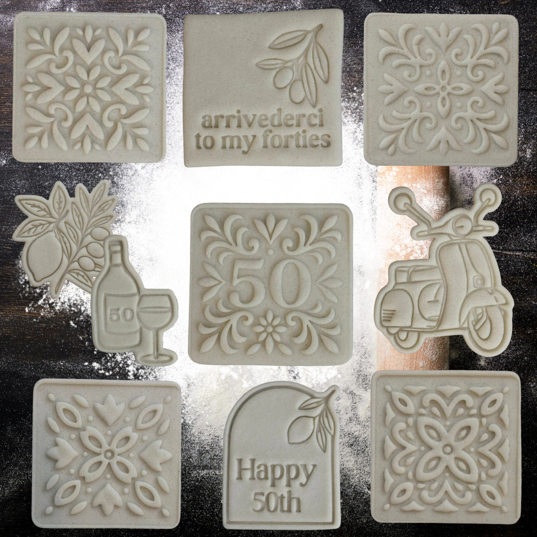 Italian, Positano 50th Cutters & Stamps