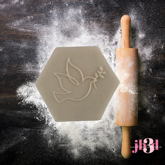 DOVE with Olive Branch - Cutter & Debosser Cutter & Stamp
