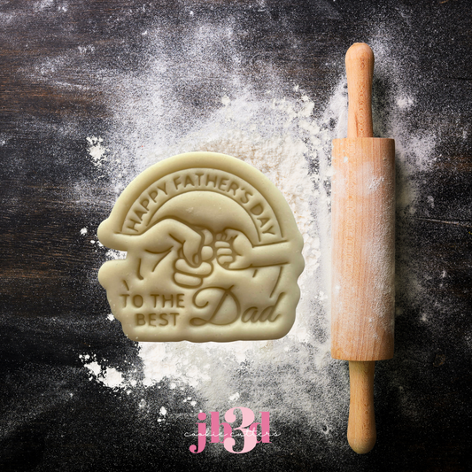 Happy Fathers Dad Bro Fists - Cutter & Embosser Stamp