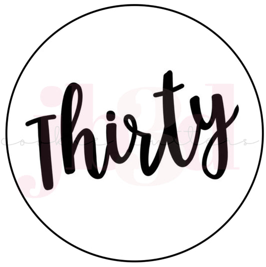 Thirty 70mm round Debosser Stamp