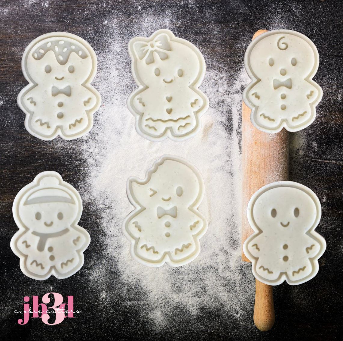 Gingerbread Embsossers & Debosser Stamps and Cutters 60mm