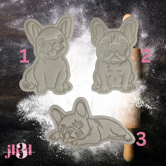 PUG DOG x 3 designs Cutters & Embosser Stamps