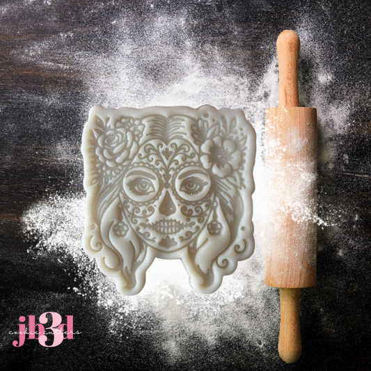 Sugar Skull girl - Cutter & Embosser Stamp