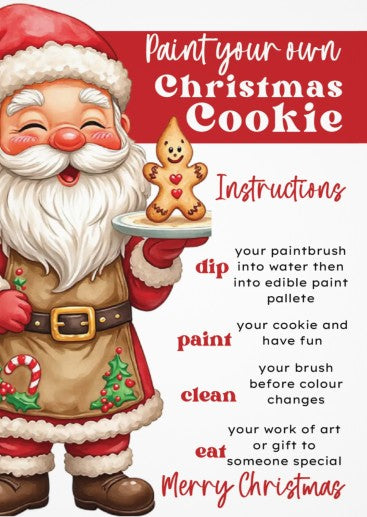 Cookie Backer - PYO Christmas Cookie