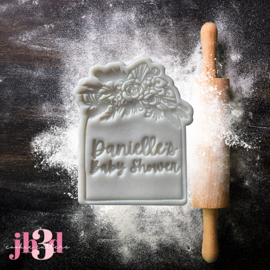 Custom Baby Shower - Cutter & Embosser Stamp