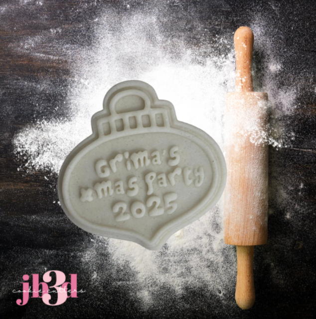 Custom Christmas Bauble - Cutter & Debosser Stamp