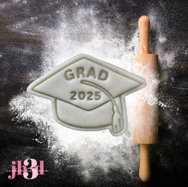 Graduation  Cap 2025 - Cutter & Embosser Stamp 3 sizes
