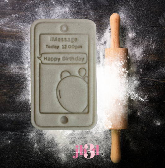 Birthday Phone - Cutter & Embosser Stamp