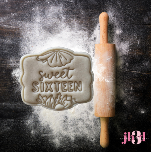 Sweet Sixteen - Cutter & Embosser Stamp