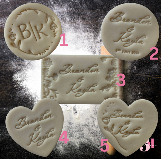 Custom Engagement Set Cutters & Embosser Stamps