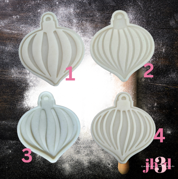Baubles x 4 designs - Cutters & Stamps