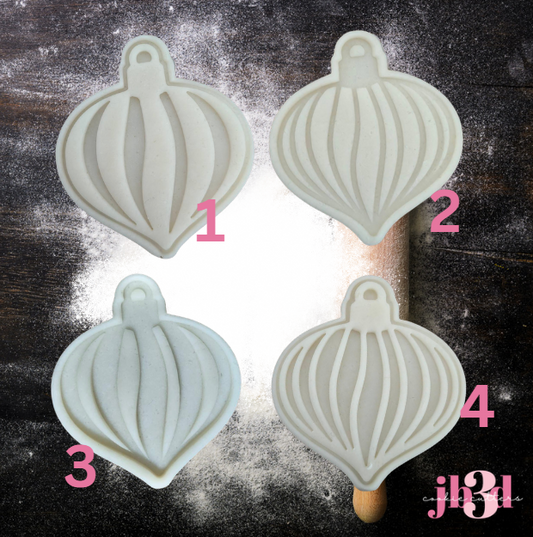 Baubles x 4 designs - Cutters & Stamps