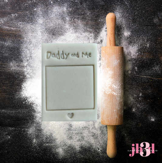 Daddy & Me Polaroid photo - Cutter & Embosser Stamp