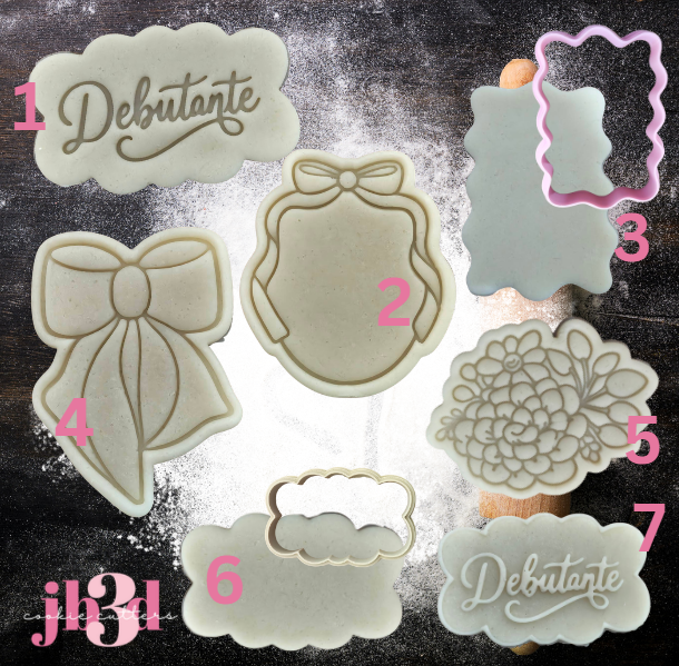 Debutante Set - Cutters & Embosser Stamps