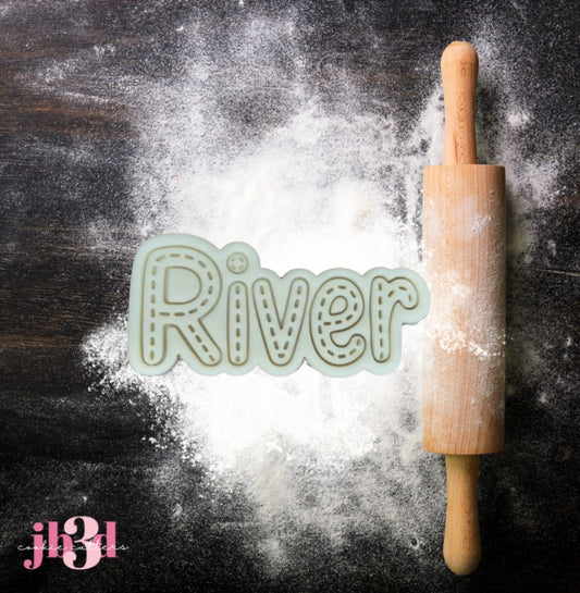 Custom - RIVER - Cutter & Embosser Stamp