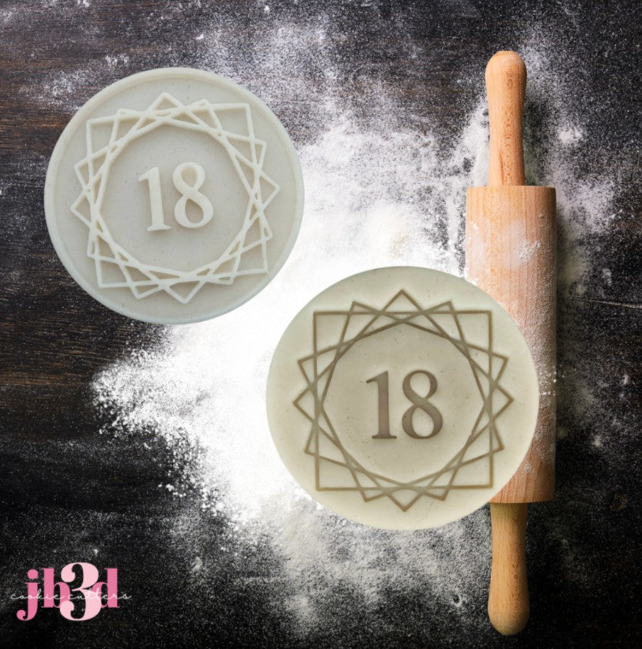 18 Eighteen - Embosser & Debosser Stamps