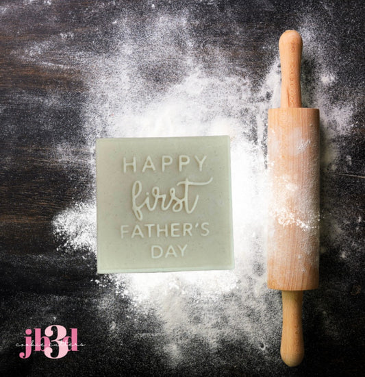 Happy first Fathers Day Cutter & Debosser Stamp