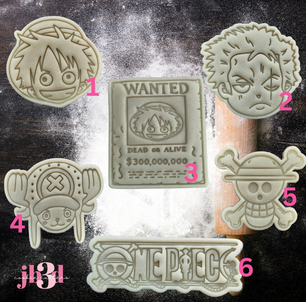 ONE PIECE - Cutters & Embosser stamps