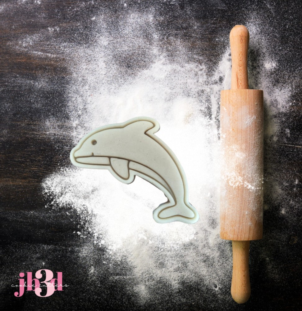 Dolphin - Cutter & Embosser Stamp