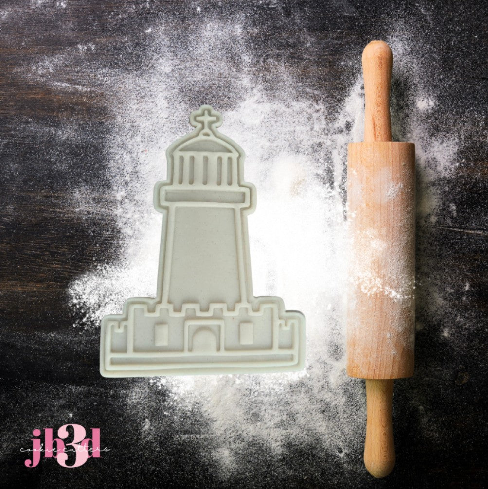 Lighthouse Castle - Cutter & Debosser or Embosser Stamp