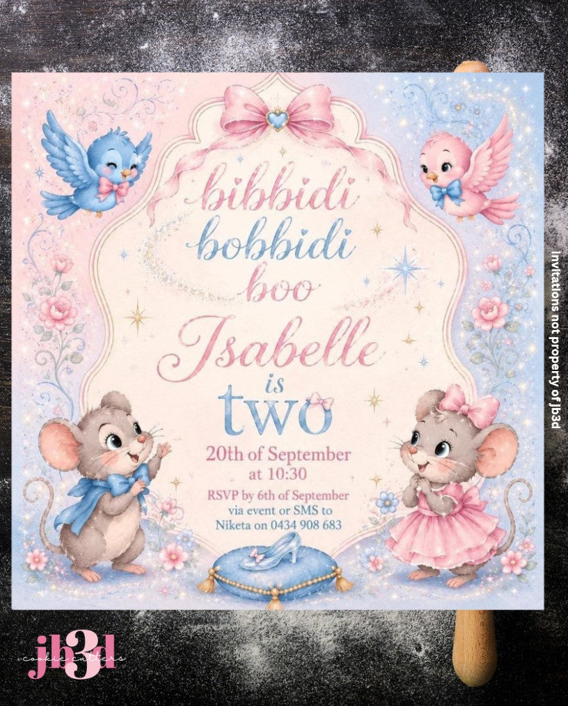 BIBBITY BOBBITY TWO - Invitation Match Cutters & Embosser Stamps