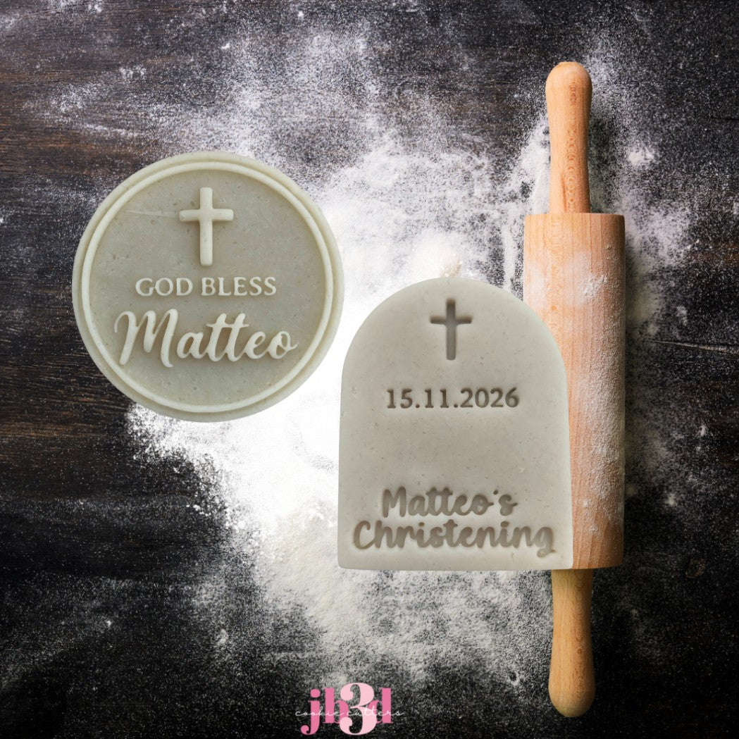 Custom Christening Cutters & Embosser Stamps