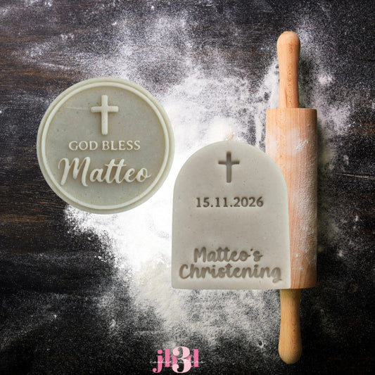 Custom Christening Cutters & Embosser Stamps