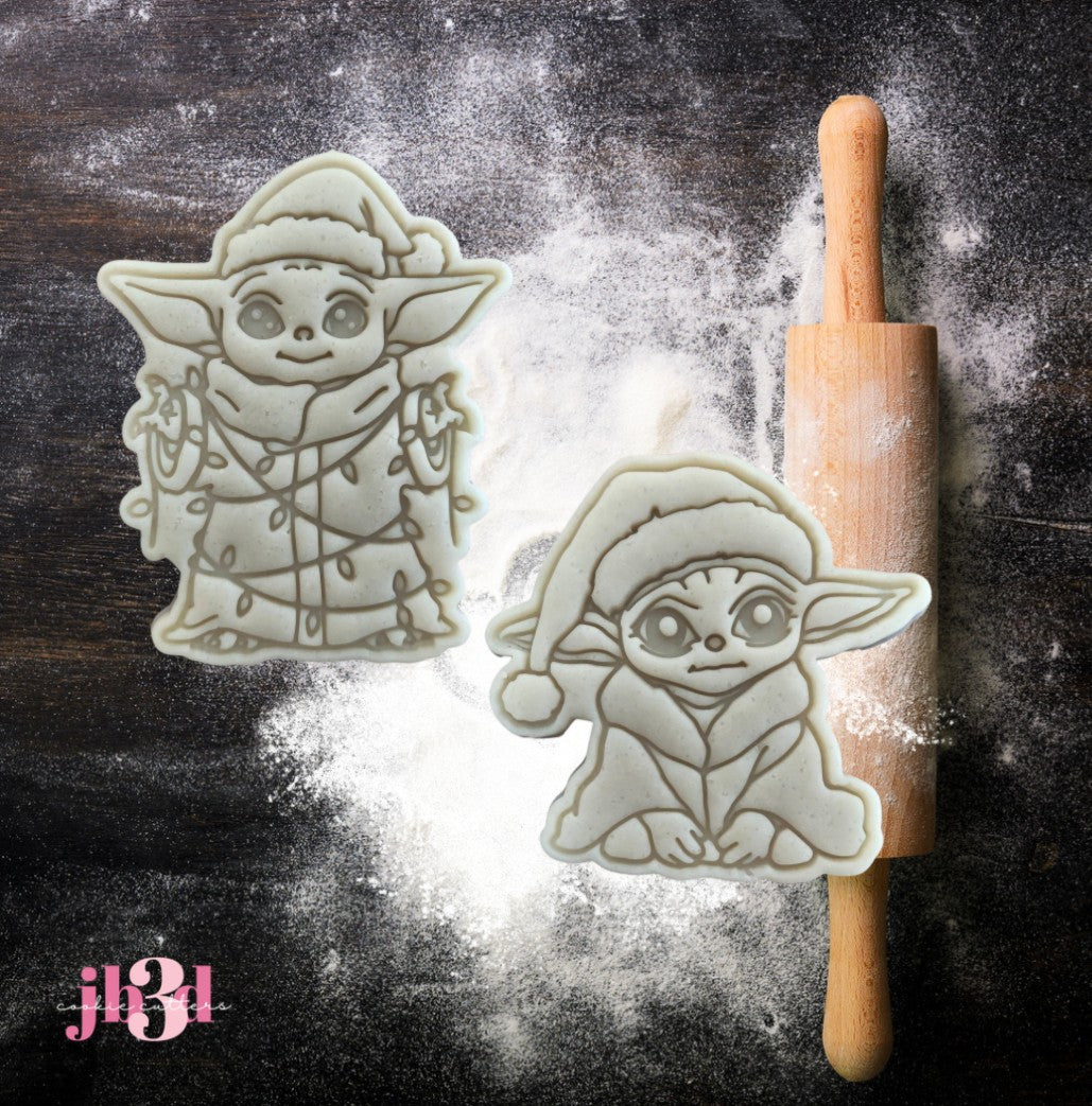 Grogu Baby Yoda Star Wars Christmas - Cutters & Embosser Stamps
